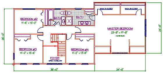 Classic Colonial floor plans