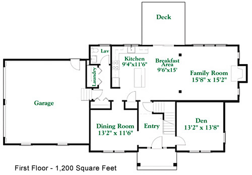 Double Gabled Colonial Floor Plans - The Crossroads of Pembroke