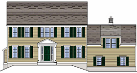 New England Colonial at Crossroads